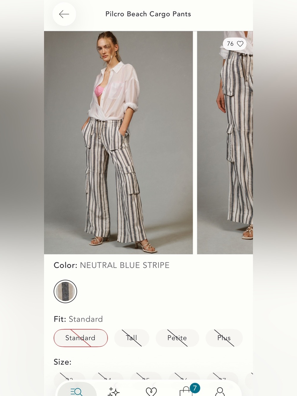 Pilcro Anthropologie cargo beach pants - Picture 10 of 13